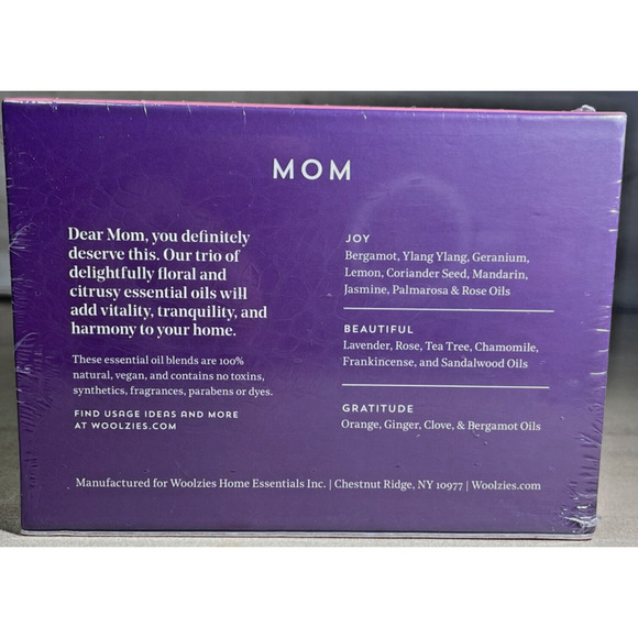 Woolzies Laundry Essential Oils set Joy, Beautiful & Gratitude, Birthday - Picture 2 of 2